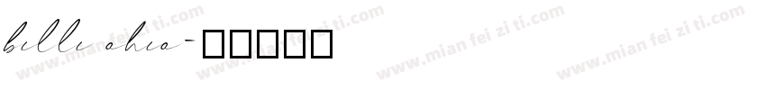 billi ohio字体转换